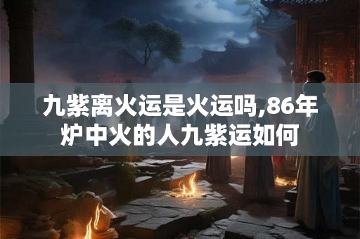 九紫离火运是火运吗,86年炉中火的人九紫运如何