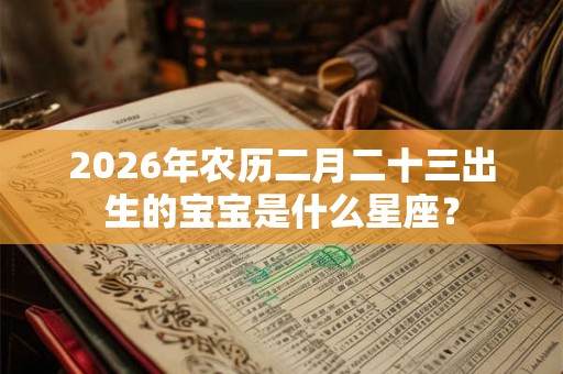2026年农历二月二十三出生的宝宝是什么星座？