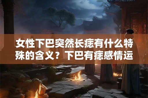 女性下巴突然长痣有什么特殊的含义？下巴有痣感情运势如何？