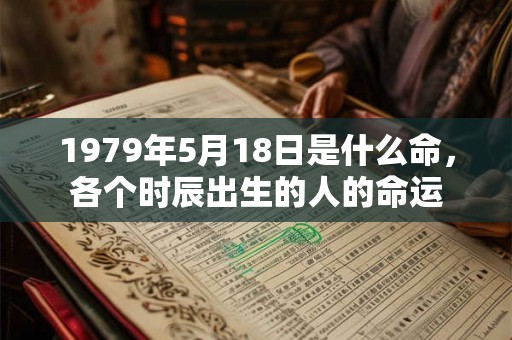 1979年5月18日是什么命,各个时辰出生的人的命运 1979年5月18日是什么命,各个时辰出生的人的命运