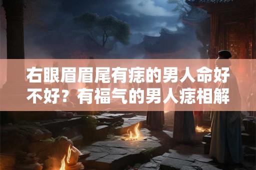 右眼眉眉尾有痣的男人命好不好?有福气的男人痣相解析! 右眼眉眉尾有痣的男人命好不好?有福气的男人痣相解析!