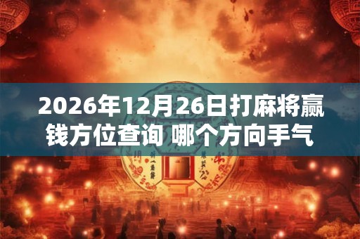 2026年12月26日打麻将赢钱方位查询 哪个方向手气佳