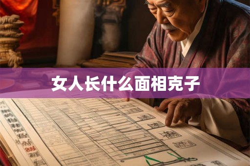 女人长什么面相克子