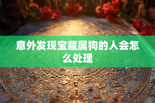 意外发现宝藏属狗的人会怎么处理
