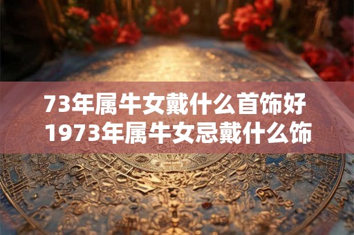 73年属牛女戴什么首饰好 1973年属牛女忌戴什么饰品