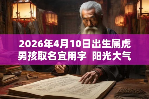 2026年4月10日出生属虎男孩取名宜用字 阳光大气的男孩名字 2026年4月10日出生属虎男孩取名宜用字 阳光大气的男孩名字