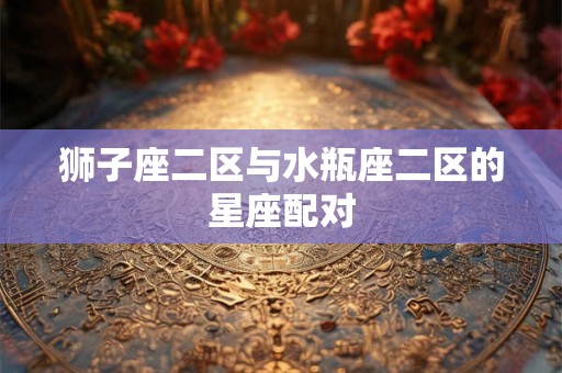 狮子座二区与水瓶座二区的星座配对