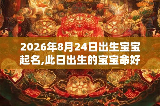 2026年8月24日出生宝宝起名,此日出生的宝宝命好吗? 2026年8月24日出生宝宝起名,此日出生的宝宝命好吗?