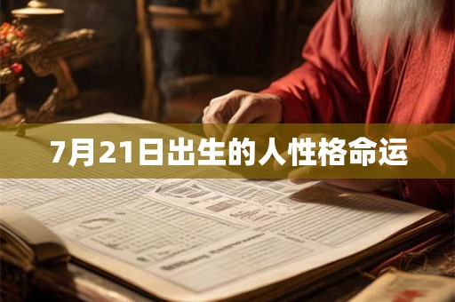 7月21日出生的人性格命运