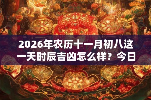 2026年农历十一月初八这一天时辰吉凶怎么样？今日黄历查询