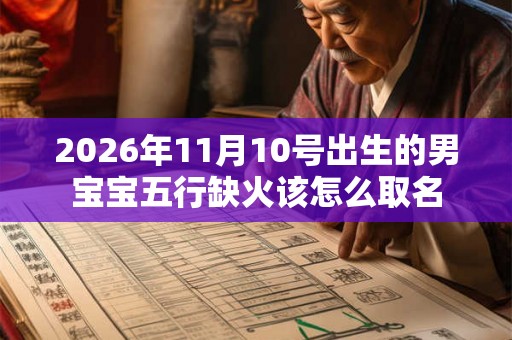 2026年11月10号出生的男宝宝五行缺火该怎么取名