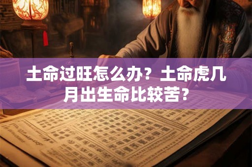 土命过旺怎么办？土命虎几月出生命比较苦？