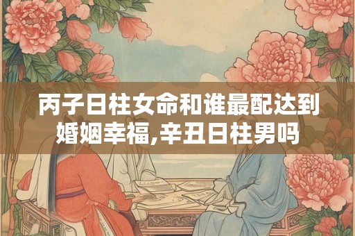 丙子日柱女命和谁最配达到婚姻幸福,辛丑日柱男吗