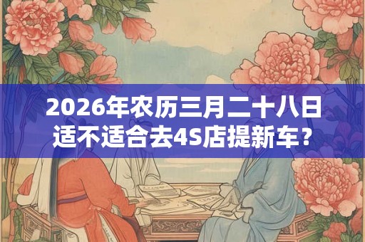 2026年农历三月二十八日适不适合去4S店提新车？
