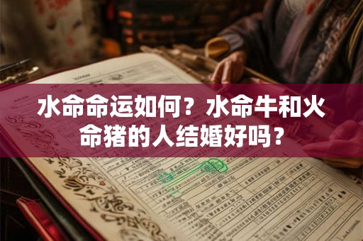 水命命运如何?水命牛和火命猪的人结婚好吗? 水命命运如何?水命牛和火命猪的人结婚好吗?