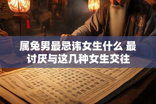 属兔男最忌讳女生什么 最讨厌与这几种女生交往