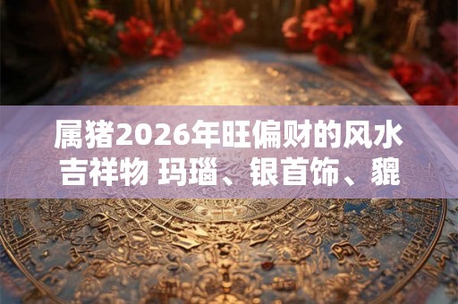 属猪2026年旺偏财的风水吉祥物 玛瑙、银首饰、貔貅 属猪2026年旺偏财的风水吉祥物 玛瑙、银首饰、貔貅
