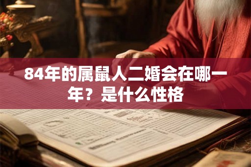 84年的属鼠人二婚会在哪一年?是什么性格 84年的属鼠人二婚会在哪一年?是什么性格