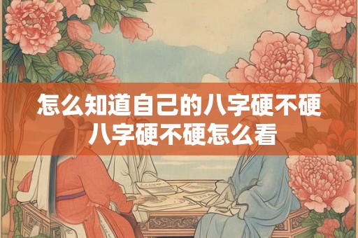 怎么知道自己的八字硬不硬 八字硬不硬怎么看 怎么知道自己的八字硬不硬 八字硬不硬怎么看