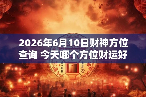 2026年6月10日财神方位查询 今天哪个方位财运好