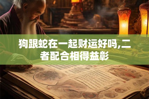狗跟蛇在一起财运好吗,二者配合相得益彰