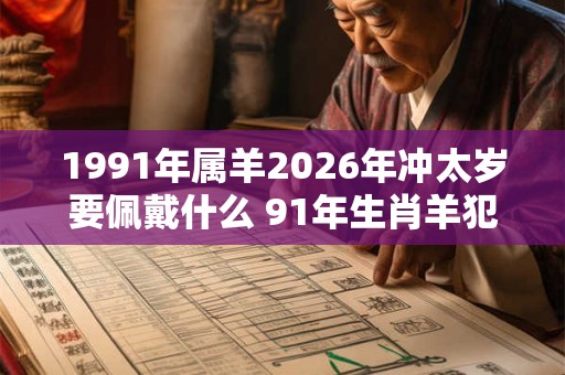 1991年属羊2026年冲太岁要佩戴什么 91年生肖羊犯太岁怎么化解