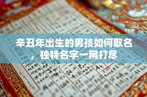 辛丑年出生的男孩如何取名，独特名字一网打尽
