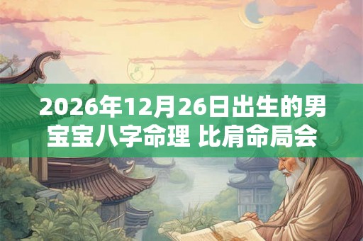 2026年12月26日出生的男宝宝八字命理 比肩命局会努力