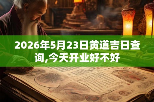 2026年5月23日黄道吉日查询,今天开业好不好