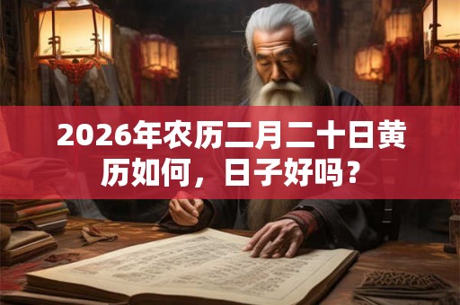 2026年农历二月二十日黄历如何，日子好吗？