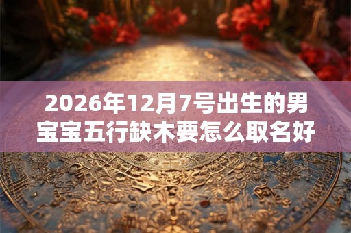 2026年12月7号出生的男宝宝五行缺木要怎么取名好