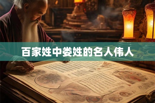 百家姓中娄姓的名人伟人