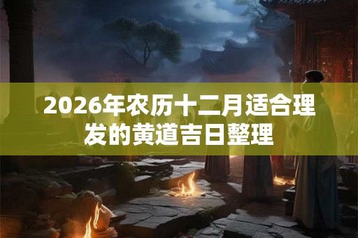 2026年农历十二月适合理发的黄道吉日整理