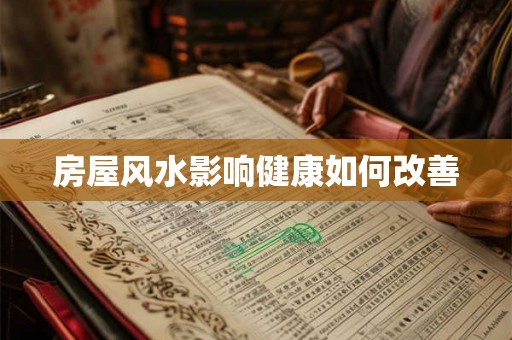 房屋风水影响健康如何改善 房屋风水影响健康如何改善