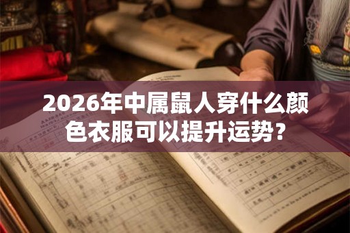 2026年中属鼠人穿什么颜色衣服可以提升运势？