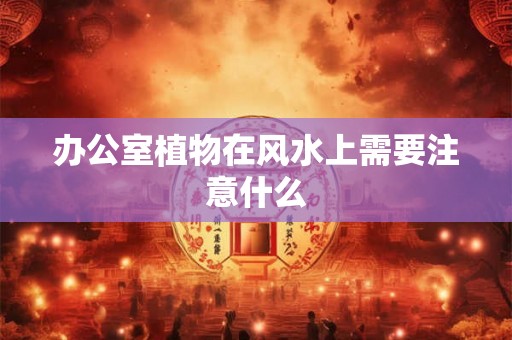 办公室植物在风水上需要注意什么