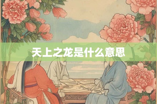 天上之龙是什么意思