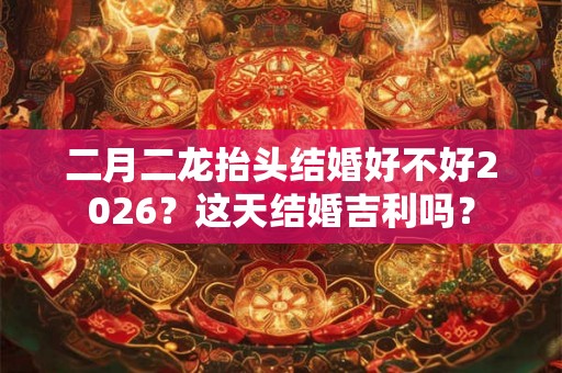 二月二龙抬头结婚好不好2026？这天结婚吉利吗？