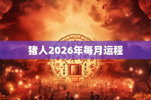 猪人2026年每月运程