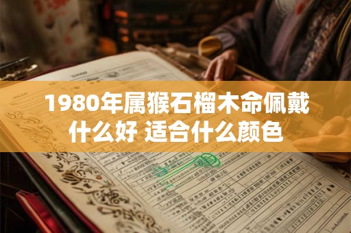1980年属猴石榴木命佩戴什么好 适合什么颜色