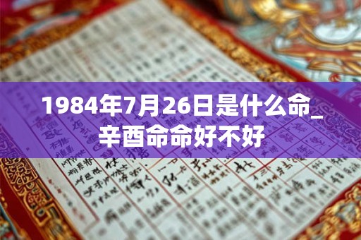 1984年7月26日是什么命_辛酉命命好不好