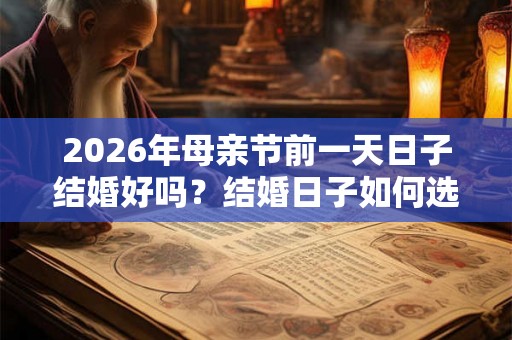 2026年母亲节前一天日子结婚好吗？结婚日子如何选择？