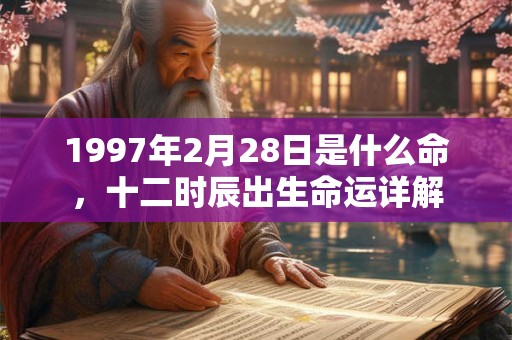 1997年2月28日是什么命,十二时辰出生命运详解 1997年2月28日是什么命,十二时辰出生命运详解