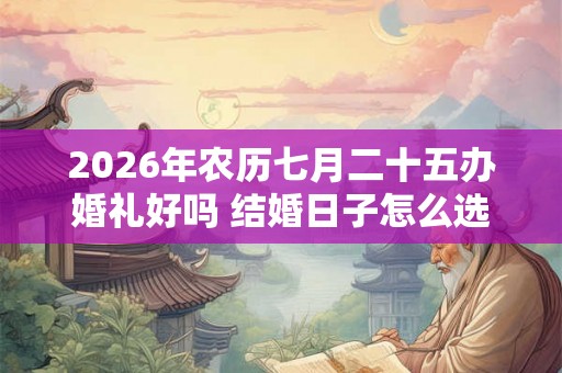 2026年农历七月二十五办婚礼好吗 结婚日子怎么选 2026年农历七月二十五办婚礼好吗 结婚日子怎么选
