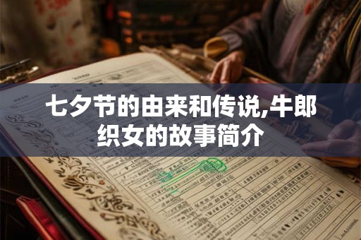 七夕节的由来和传说,牛郎织女的故事简介