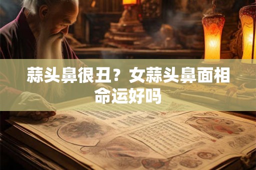 蒜头鼻很丑？女蒜头鼻面相命运好吗