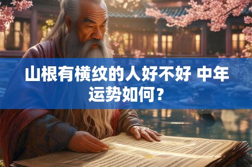 山根有横纹的人好不好 中年运势如何？