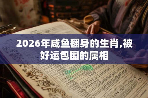2026年咸鱼翻身的生肖,被好运包围的属相