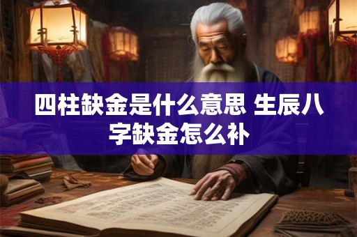 四柱缺金是什么意思 生辰八字缺金怎么补