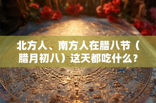 北方人、南方人在腊八节（腊月初八）这天都吃什么？有区别吗？
